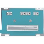 Geberit Sigma50 clapeta de actionare dubla placabila customizat, butoane crom