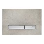 Geberit Sigma50 clapeta de actionare dubla gri beton, butoane crom