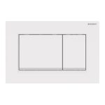 Geberit Sigma30 clapeta de actionare dubla alb, detalii alb mat