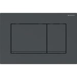 Geberit Sigma30 clapeta de actionare dubla negru, detalii negru mat