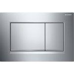 Geberit Sigma30 clapeta de actionare dubla crom lucios, detalii crom mat