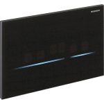 Geberit Sigma80 clapeta electronica de actionare, sticla, negru lucios - imagine 2