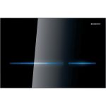 Geberit Sigma80 clapeta electronica de actionare, sticla, negru lucios