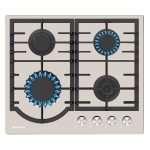 Plita gaz Pyramis 60PG 6503 Beige Glass si Fonta