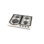 Plita gaz Pyramis 60PG 6513 Beige Glass, Wok si Fonta - imagine 4