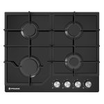 Plita gaz Pyramis 60PG 6601 Black Glass si Fonta - imagine 3