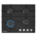 Plita gaz Pyramis 60PG 6601 Black Glass si Fonta - imagine 2