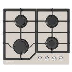 Plita gaz Pyramis 60PG 6603 Beige Glass si Fonta - imagine 3