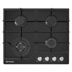Plita gaz Pyramis 60PG 6611 Black Glass, Wok si Fonta - imagine 3