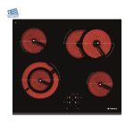 Plita electrica Pyramis PHC61631BFB Black Glass