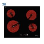 Plita electrica Pyramis PHC61430FMB Black Glass