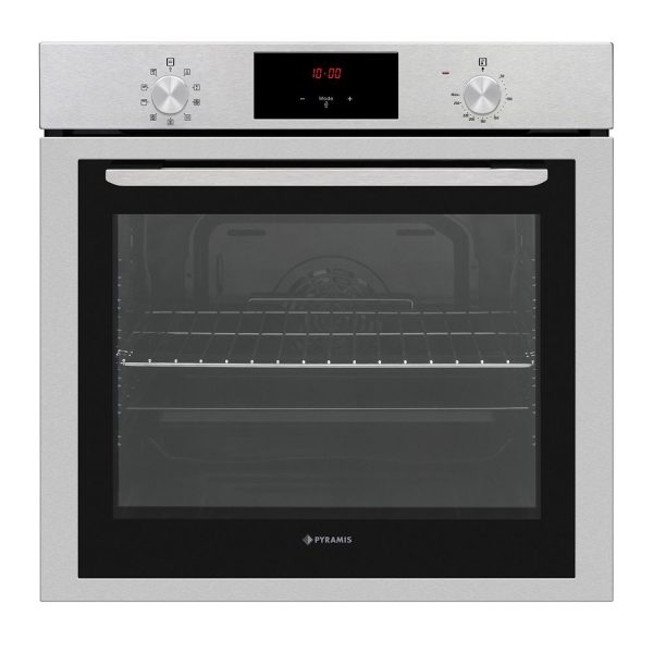 Cuptor electric Pyramis 6OIN BO173V Black Glass & Inox