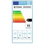 Hota decorativa Pyramis VETRIO White Glass 90cm - imagine 3
