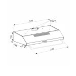 Hota clasica Pyramis ATCG2 Inox 2 motoare -60cm- - imagine 2