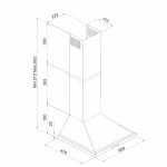 Hota decorativa Pyramis ATD1 Inox - imagine 2