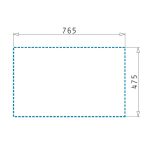 Chiuveta Compozit Pyramis DELIA 78,5x49,5cm Grano, adancime cuva 19cm - imagine 4
