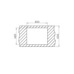 Chiuveta Inox Pyramis AMALTIA 62x50 1 1/2B SM - imagine 5