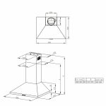 Hota decorativa Pyramis MDSC inox - imagine 3
