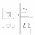Hota decorativa Pyramis MD Inox Elegant 60 - imagine 3