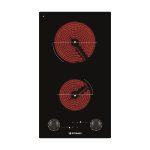 Plita electrica domino Pyramis PHC31233FMB Black Glass - imagine 2