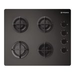Plita gaz Pyramis 5343.01 Black Glass