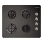 Plita gaz Pyramis 5343.02 Black Glass
