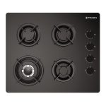 Plita gaz Pyramis 5343.02 Wok Black Glass