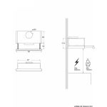 Hota incorporabila telescopica Pyramis MDER Power Black PNT - imagine 3