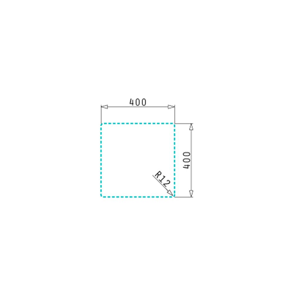 Set chiuveta inox ASTRIS COLORA 40x40 1B si baterie ECO BELLO Gun Metal - imagine 5