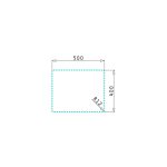 Set chiuveta inox ASTRIS COLORA 50x40 1B si baterie ECO BELLO Gun Metal - imagine 5