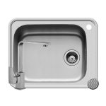Set chiuveta inox SPACE PLUS 1B si baterie CECILIA