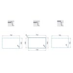 Chiuveta inox Pyramis ZEUS 74x44 1B - imagine 3