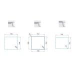 Chiuveta inox Pyramis KRYPTO 54x51 1B - imagine 3