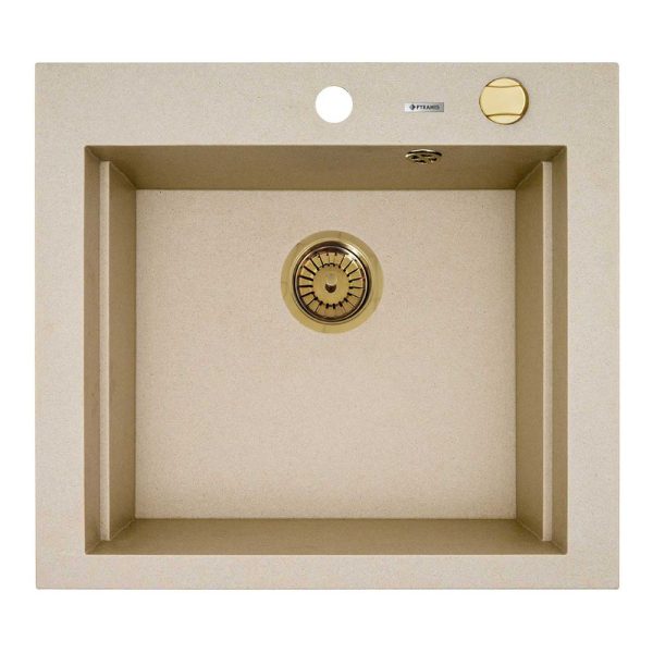 Chiuveta granit Pyramis SIROS 57x51,5 1B Bej GLD