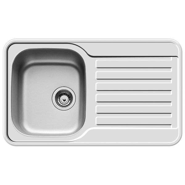 Chiuveta Inox SPACE MINI 80x48 1B 1D SM