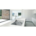 Chiuveta bucatarie Pyramis ITHAKA 79x50 1B 1D Snow - imagine 3