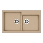 Chiuveta bucatarie Pyramis ITHAKA 86x50 1 3/4B Dark Beige