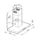 Hota decorativa Pyramis Agilo NT90 Inox - imagine 2