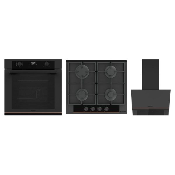 Pachet Pyramis Trio Copper Line 2080 Black Glass