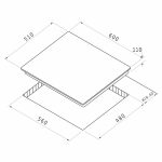 Plita gaz Pyramis 60PG 6604 Grey Glass si Fonta - imagine 2