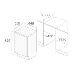 Masina de spalat vase incorporabila Premium Pyramis 45FI HE - imagine 4