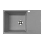 Chiuveta soft compozit Pyramis MAGNIFICA Durothek 1B1D ST Grey