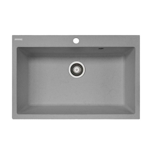 Chiuveta soft compozit Pyramis Square DUROTHEK 76x50 1B gri