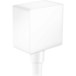 Hansgrohe FixFit Square conector dus de mana, alb mat