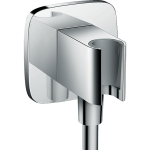 Hansgrohe FixFit Porter E conector dus cu suport para inclus, crom