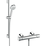 Hansgrohe Crometta 100 Vario sistem de dus cu baterie dus termostatica Ecostat cu set dus 650 mm