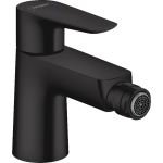 Hansgrohe Talis E baterie bideu cu ventil pop-up, negru mat