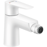 Hansgrohe Talis E baterie bideu cu ventil pop-up, alb mat
