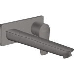 Hansgrohe Talis E baterie lavoar montaj incastrat, pipa 225 mm, negru periat