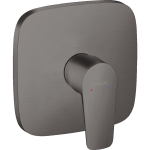 Hansgrohe Talis E baterie dus, montaj incastrat, negru periat